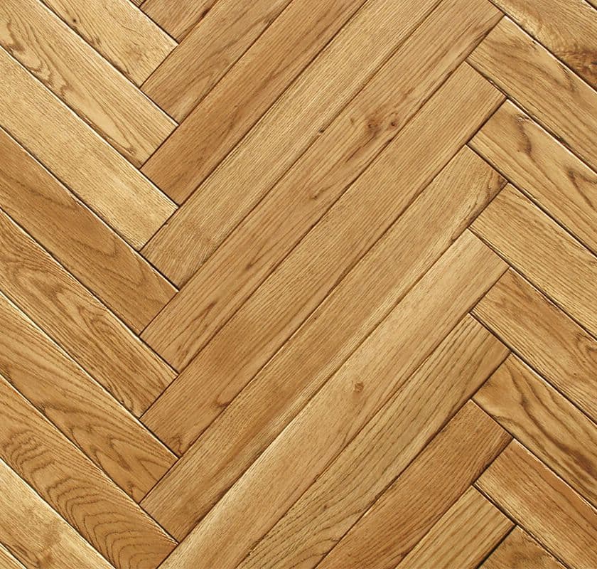 オーク57幅ヘリンボーン オールドブルース 艶消ウレタン